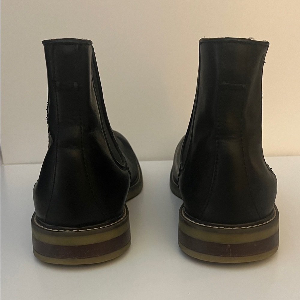 Clarks Black Leather Ankle Boots - Picture 3 of 4
